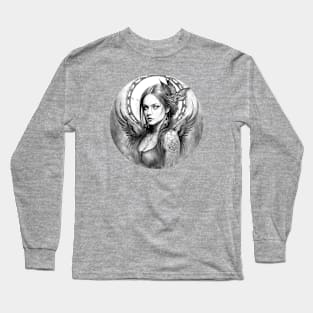 Gothic Angel with Tattoos Long Sleeve T-Shirt